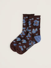 Load image into Gallery viewer, Sea Salt - Organic Cotton Arty Socks in Hellebores Toffee
