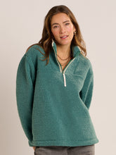 Load image into Gallery viewer, Brakeburn - Mangerton Quarter Zip Sweatshirt in Teal
