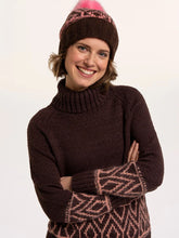 Load image into Gallery viewer, Brakeburn - Thyra Intarsia Knitted Jumper in Brown
