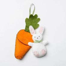 Load image into Gallery viewer, Corinne Lapierre - Mini Felt Craft Kit - Bunny in Carrot Bed
