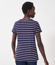 Load image into Gallery viewer, Crew Clothing - Breton Tee in Navy Pink
