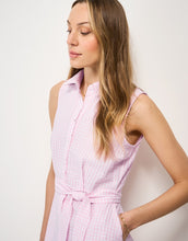 Load image into Gallery viewer, Crew Clothing - Dara Sleeveless Shirt Dress in Pink Gingham
