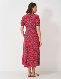 Crew Clothing - Ella Tea Dress in Ditsy Floral Red