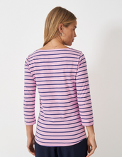 Load image into Gallery viewer, Crew Clothing - Essential Breton in Blue/Pink
