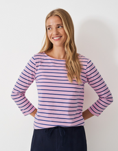 Load image into Gallery viewer, Crew Clothing - Essential Breton in Blue/Pink
