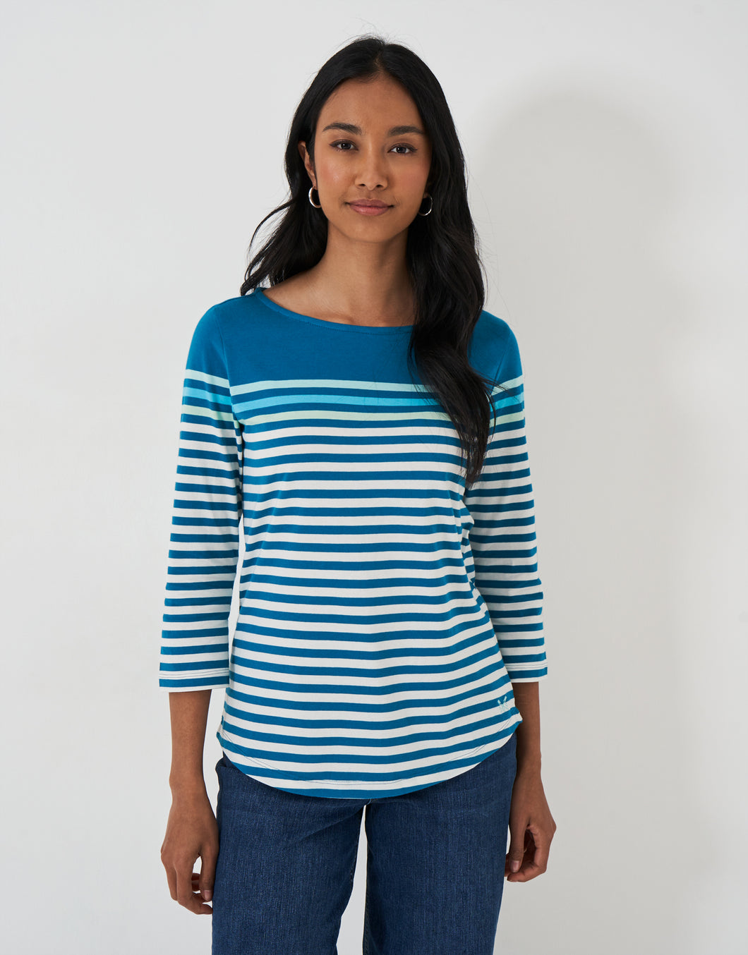 Crew Clothing - Essential Breton - Blue White