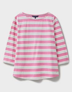 Crew Clothing - Essential Breton - Pink White