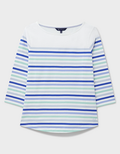 Crew Clothing - Essential Breton in White/Blue