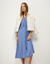 Load image into Gallery viewer, Crew Clothing - Flora Short Sleeve Jersey Dress in Daisy Blue
