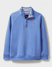 Load image into Gallery viewer, Crew Clothing - Half Zip Sweatshirt in Cornflower Blue
