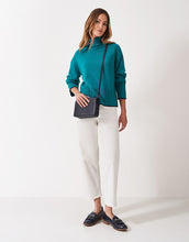 Load image into Gallery viewer, Crew Clothing - Harmony Saddle Shoulder Funnel Neck Jumper in Blue
