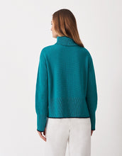 Load image into Gallery viewer, Crew Clothing - Harmony Saddle Shoulder Funnel Neck Jumper in Blue
