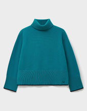 Load image into Gallery viewer, Crew Clothing - Harmony Saddle Shoulder Funnel Neck Jumper in Blue
