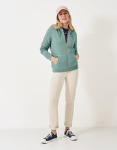 Load image into Gallery viewer, Crew Clothing - Heritage Zip Through Hoodie in Trellis Green
