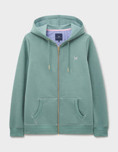 Load image into Gallery viewer, Crew Clothing - Heritage Zip Through Hoodie in Trellis Green
