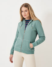 Load image into Gallery viewer, Crew Clothing - Heritage Zip Through Hoodie in Trellis Green
