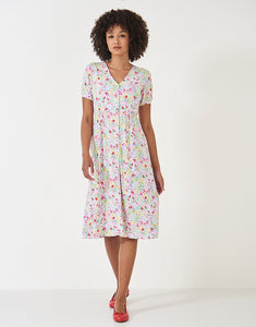 Crew Clothing - Kiki Jersey Dress - Floral Jade