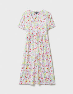 Crew Clothing - Kiki Jersey Dress - Floral Jade