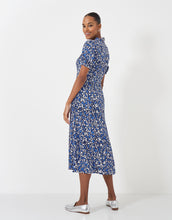 Load image into Gallery viewer, Crew Clothing - Laurie Tie Neck Tea Dress - Petal Print
