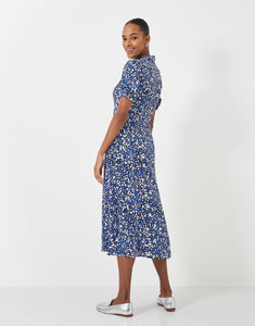 Crew Clothing - Laurie Tie Neck Tea Dress - Petal Print