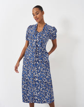 Load image into Gallery viewer, Crew Clothing - Laurie Tie Neck Tea Dress - Petal Print
