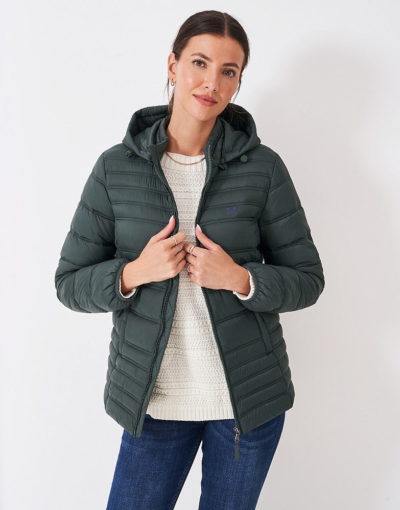 Crew Clothing - Lightweight Padded Jacket in Green