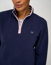 Load image into Gallery viewer, Crew Clothing - Micro Fleece Quarter Zip Sweat in Navy
