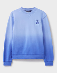 Crew Clothing - Ombre Crew Neck Sweatshirt - Blue