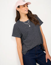 Load image into Gallery viewer, Crew Clothing - Perfect Stripe Crew Slub Tee in Navy White
