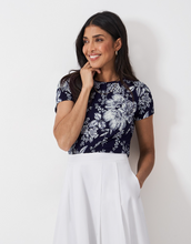 Load image into Gallery viewer, Crew Clothing - Printed T-Shirt in Bonnie Navy
