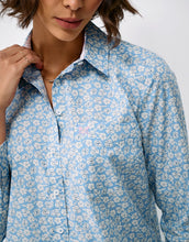 Load image into Gallery viewer, Crew Clothing - Relaxed Fit Cotton Poplin Shirt in Blue Floral
