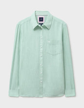 Load image into Gallery viewer, Crew Clothing - Relaxed Fit Linen Blend Shirt in Turquoise

