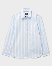 Load image into Gallery viewer, Crew Clothing - Relaxed Fit Poplin Shirt in Blue/White

