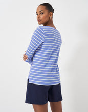 Load image into Gallery viewer, Crew Clothing - Scoop Slub Breton - Blue White
