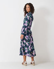 Load image into Gallery viewer, Crew Clothing - Sienna Shirt Dress in Navy Painted Cluster Floral
