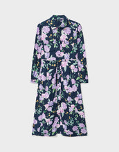 Load image into Gallery viewer, Crew Clothing - Sienna Shirt Dress in Navy Painted Cluster Floral
