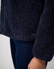 Load image into Gallery viewer, Crew Clothing - Speckled Nepp Zip Through Fleece in Navy
