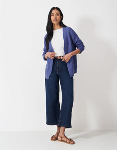 Crew Clothing - Stitch Detail Tali Cardigan in Dutch Blue