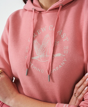 Load image into Gallery viewer, Crew Clothing - Embroidered Graphic Hoodie in Flamingo Plume
