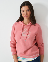 Load image into Gallery viewer, Crew Clothing - Embroidered Graphic Hoodie in Flamingo Plume
