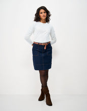 Load image into Gallery viewer, Crew Clothing - Textured Stripe Long Sleeve Top in White
