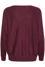 Load image into Gallery viewer, Culture - Annemarie Batwing Jumper - Winetasting Melange
