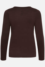 Load image into Gallery viewer, Culture - Juliet Long Sleeve T-Shirt - Coffee Bean Brown
