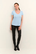 Load image into Gallery viewer, Culture - Poppy V Neck T-Shirt - Cashmere Blue
