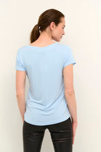 Load image into Gallery viewer, Culture - Poppy V Neck T-Shirt - Cashmere Blue
