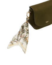 Load image into Gallery viewer, Fable - Beth Suedette Saddle Bag in Khaki
