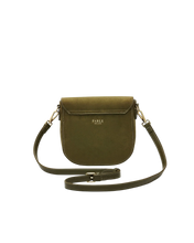 Load image into Gallery viewer, Fable - Beth Suedette Saddle Bag in Khaki
