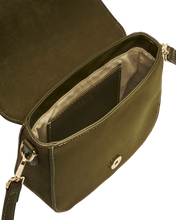 Load image into Gallery viewer, Fable - Beth Suedette Saddle Bag in Khaki
