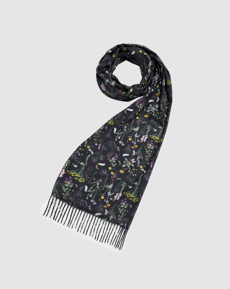 Fable - Black Wilderness Scarf