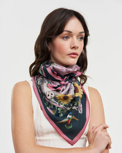 Load image into Gallery viewer, Fable - Circe Narrative Square Scarf in Teal
